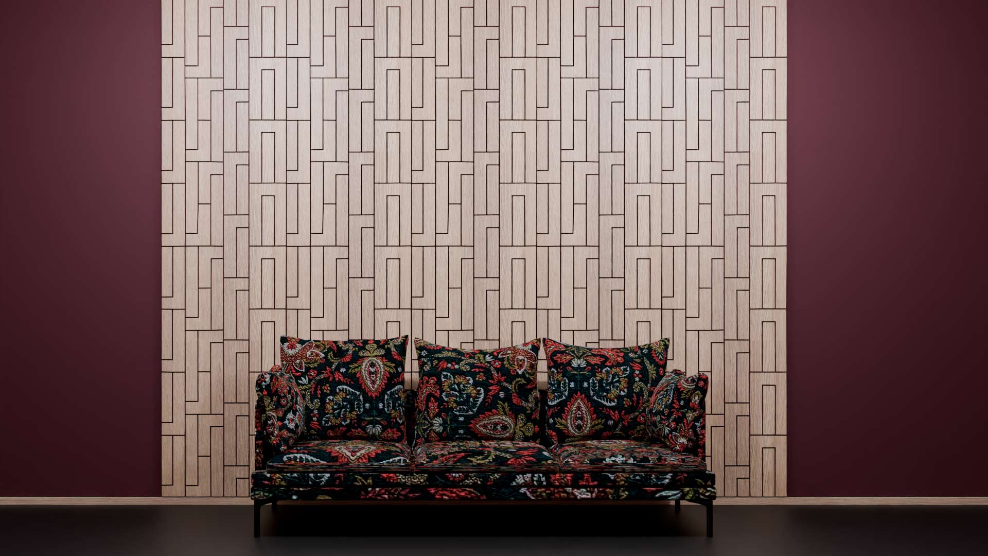 GeoMosaic Wood Veneer Wall Panels GeoMosaic Wood Veneer Wall Panels